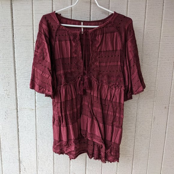 Sedona Short Set - Cotton Linen Like Boho Top (Top Only) - Picture 5 of 9